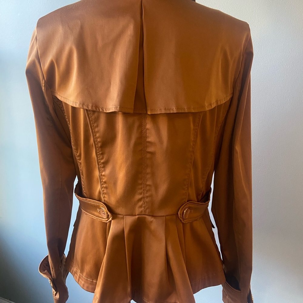 White House Black Market Brown Utility Jacket - Picture 4 of 13